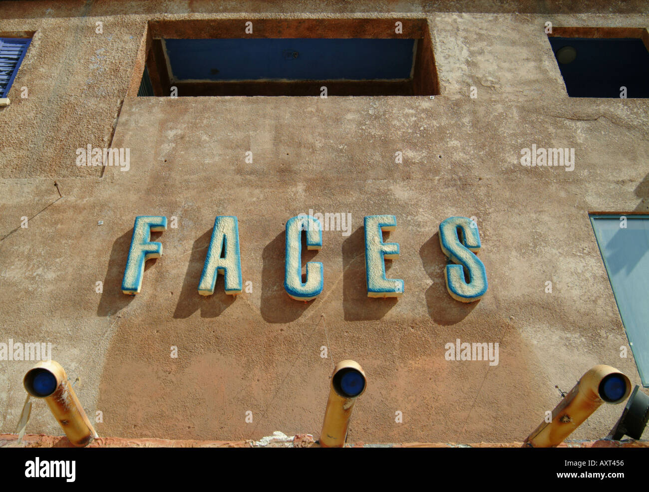 Visages ayia napa Chypre bar loisirs tourisme voyage vacances Banque D'Images