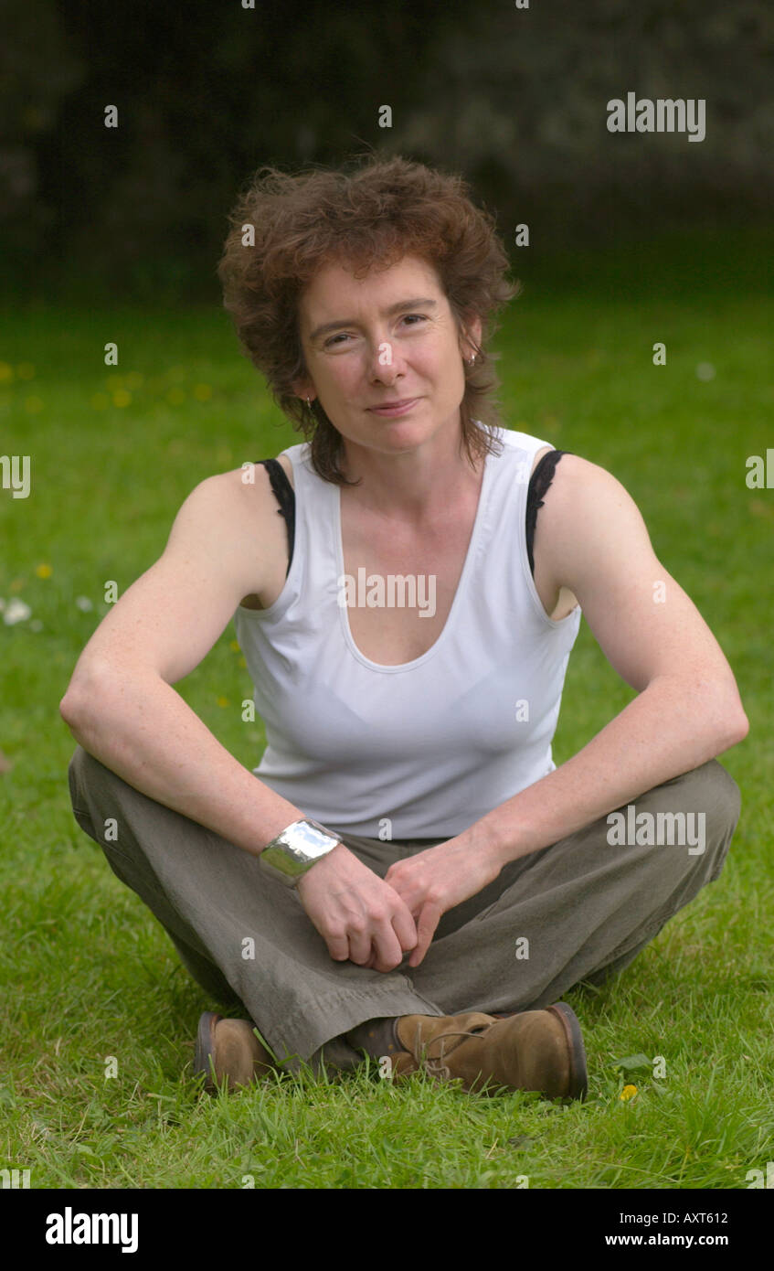 Jeanette Winterson romancier photographié à Hay Festival 2004 Hay-on-Wye Powys Pays de Galles UK Banque D'Images