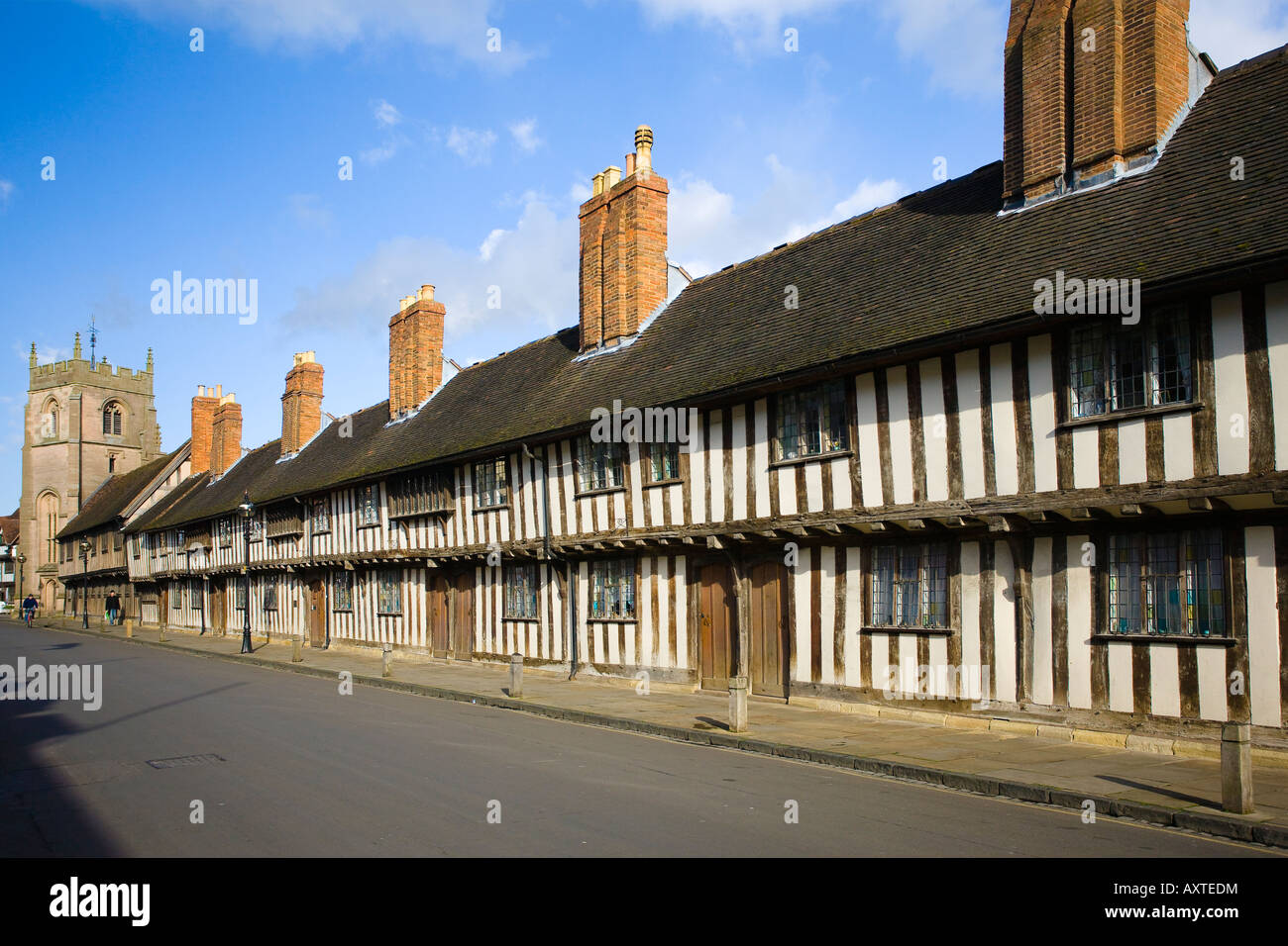 Maisons d'aumône Stratford Upon Avon Warwickshire Angleterre Uk Hospices Banque D'Images