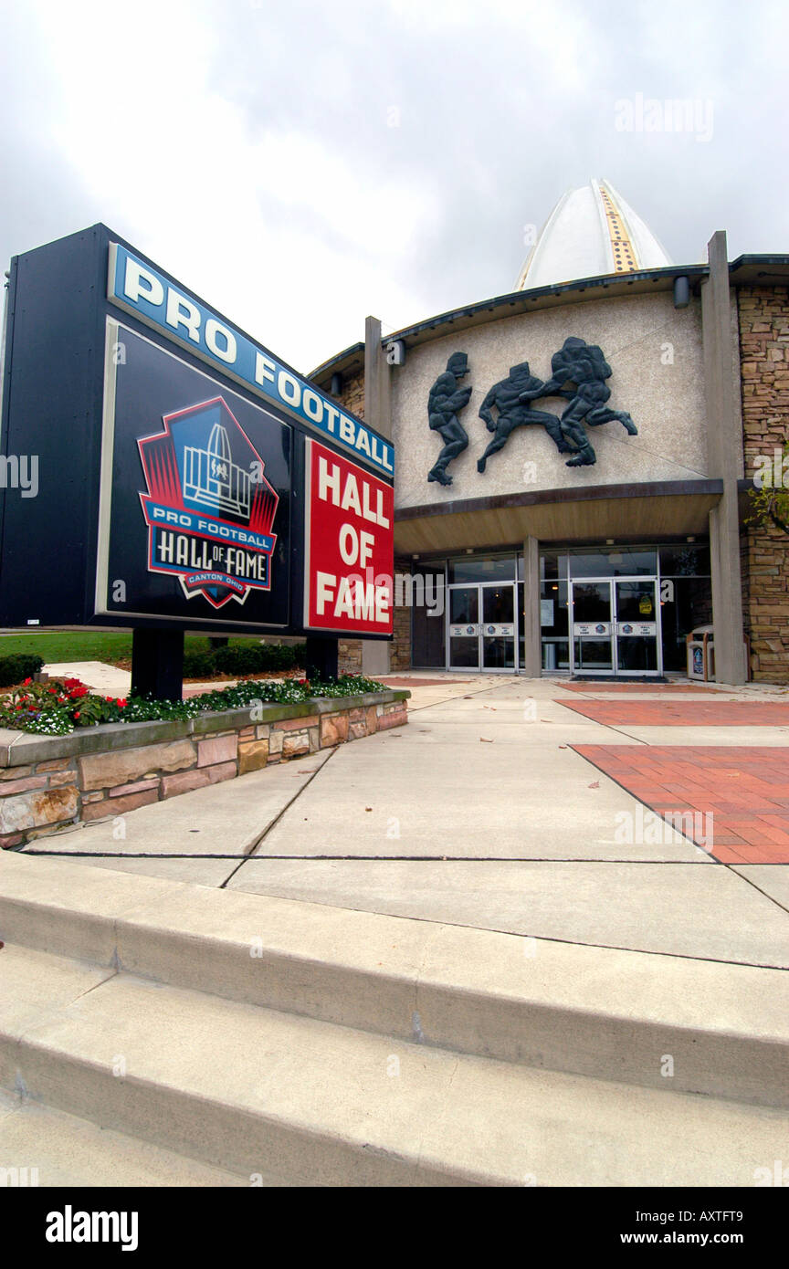 De la renommée du football professionnel situé à Canton en Ohio Banque D'Images