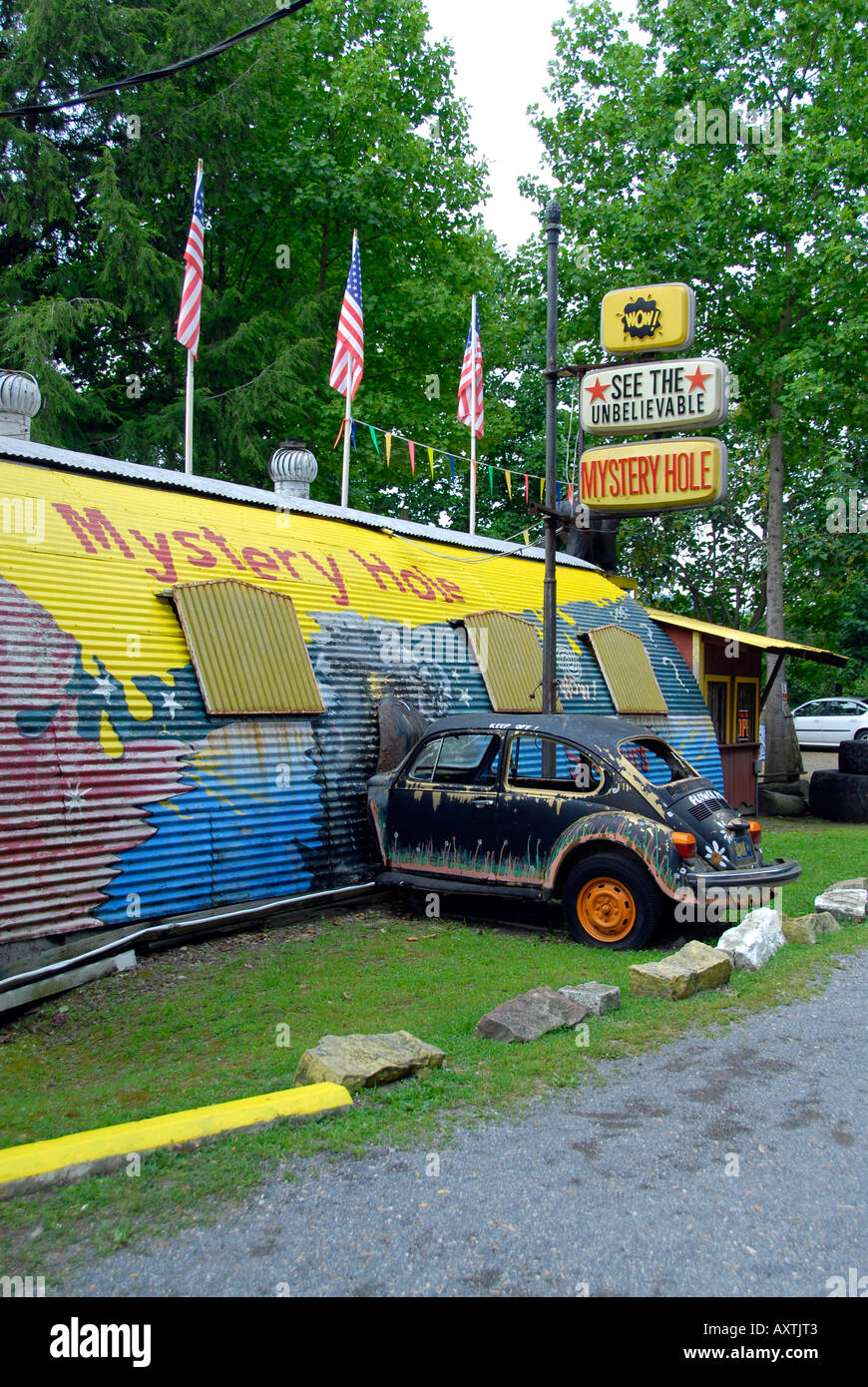 Point d'intérêt touristique à proximité de la New River Gorge aire de loisirs en Virginie-Occidentale Banque D'Images