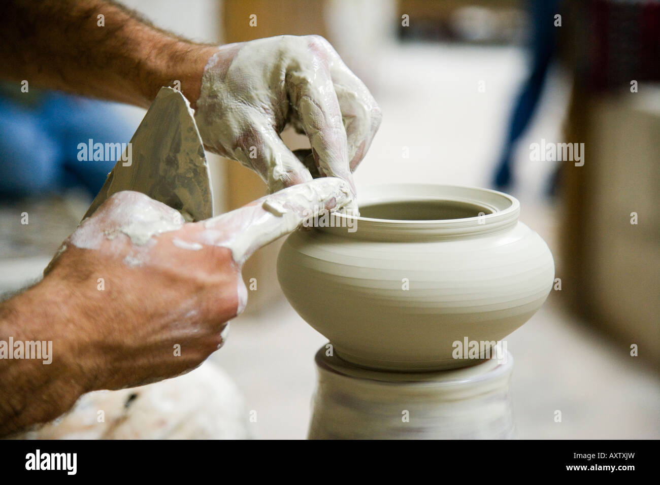 Atelier de poterie, Avanos, Cappadoce, Turquie Banque D'Images