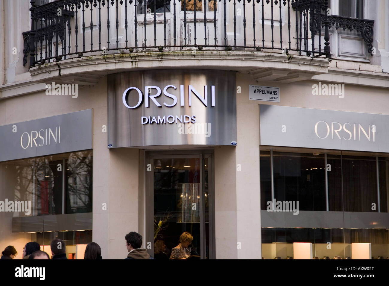 Boutique de bijoux de diamants et d'Orsini à Anvers, Belgique Photo Stock -  Alamy