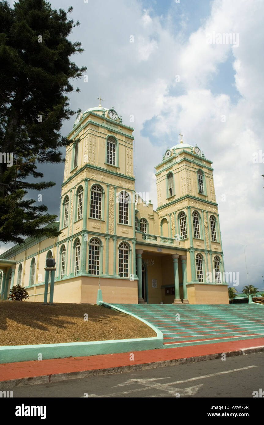 L'église Iglesia de Sarchi, Sarchi, hauts plateaux du centre, le Costa Rica Banque D'Images