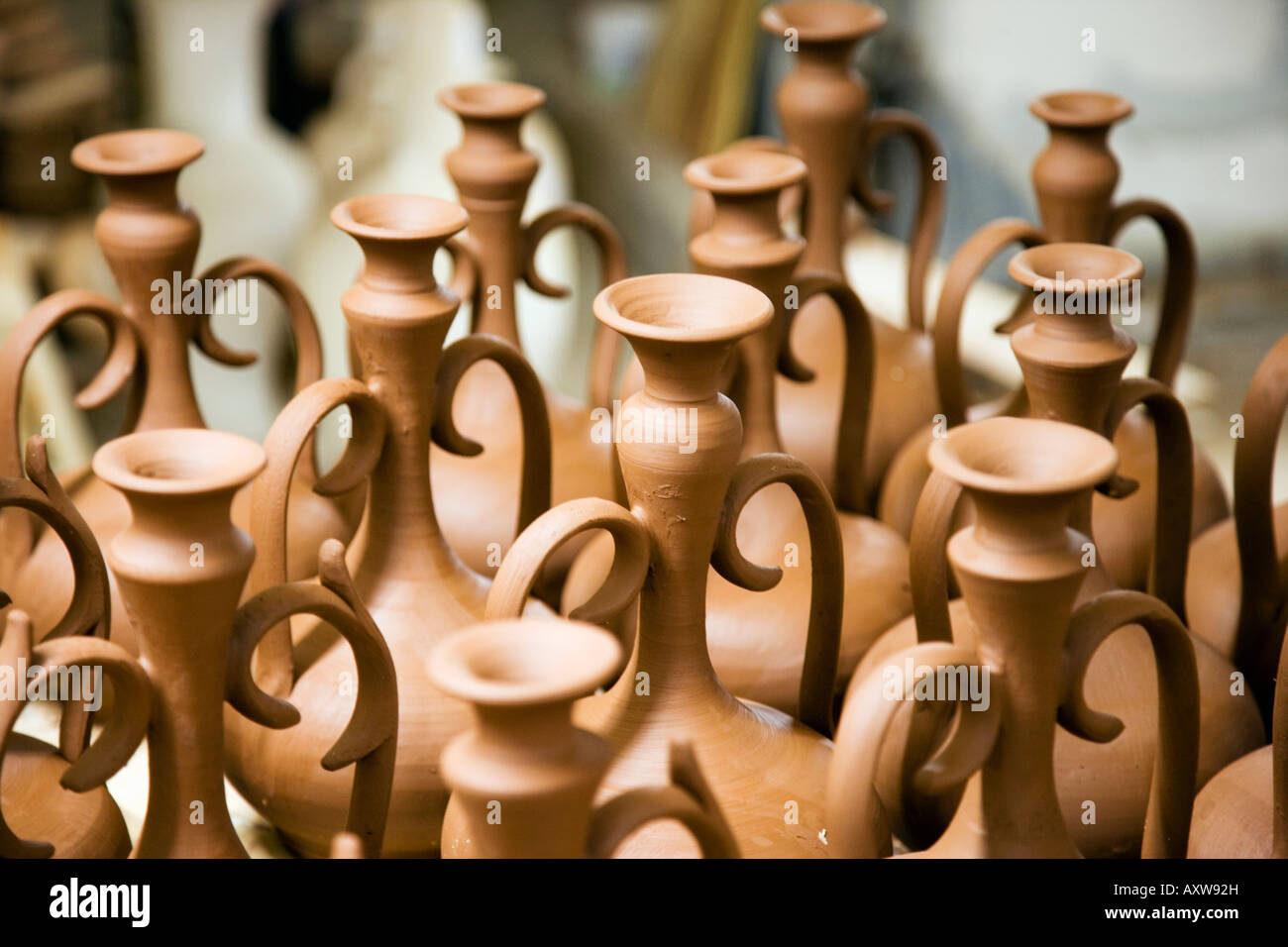 Atelier de poterie, Avanos, Cappadoce, Turquie Banque D'Images