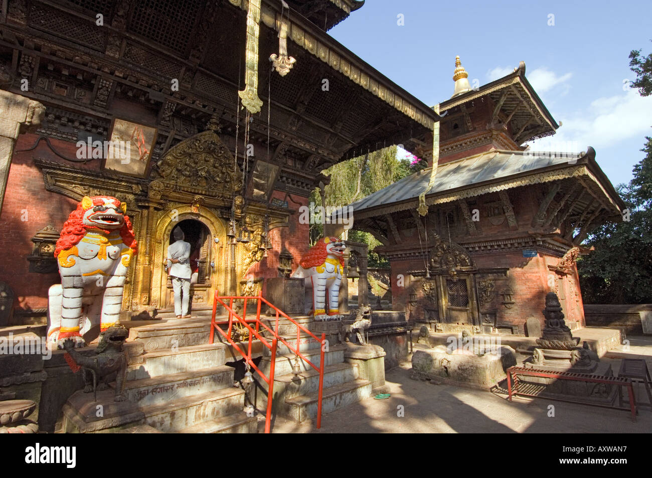 Khu Vajrayogini Vajra Yogini Temple à l'est de la vallée de Katmandou au Népal ASIE Bajra Jogini Khu Banque D'Images