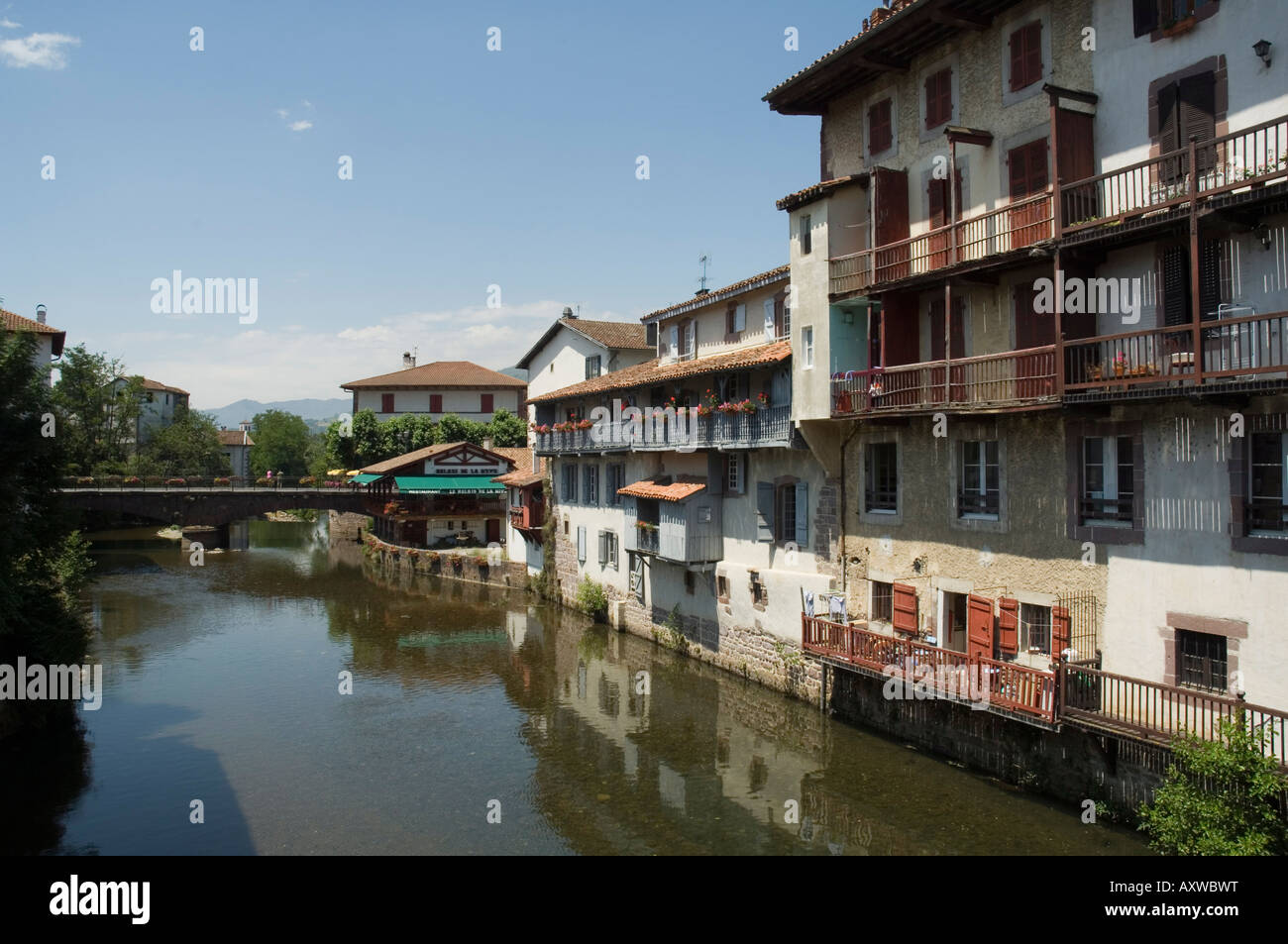 Saint Jean Pied de Port (St.-Jean-Pied-de-port), pays Basque, Pyrénées-Atlantiques, Aquitaine, France, Europe Banque D'Images