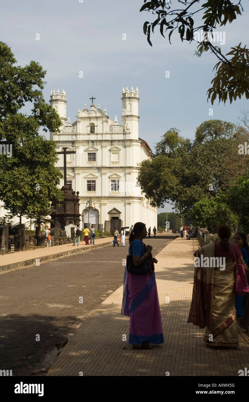 Eglise de Saint François d'assise à old Goa, Goa, Inde Banque D'Images