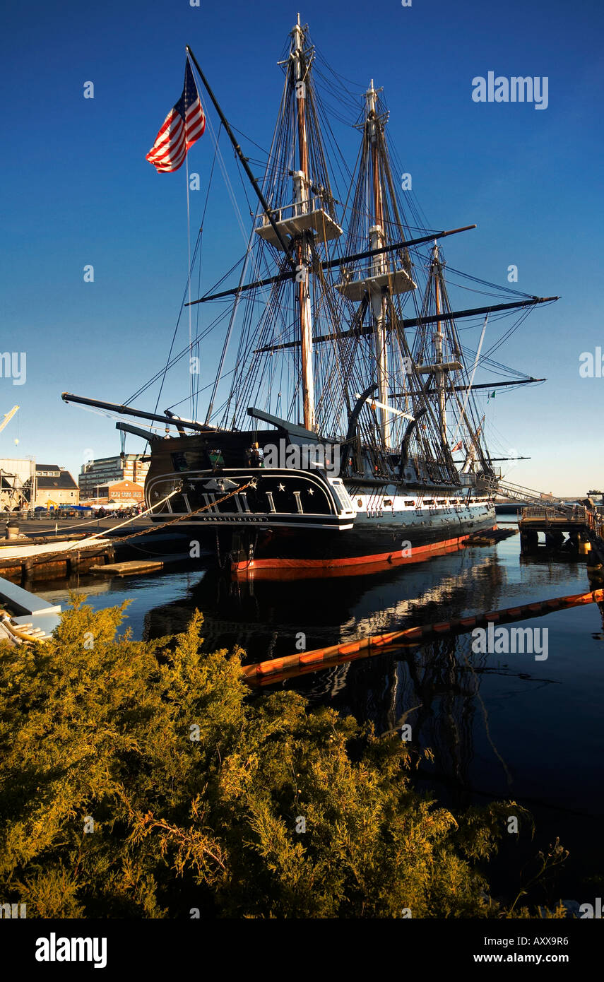 Le USS Constitution Boston USA Banque D'Images