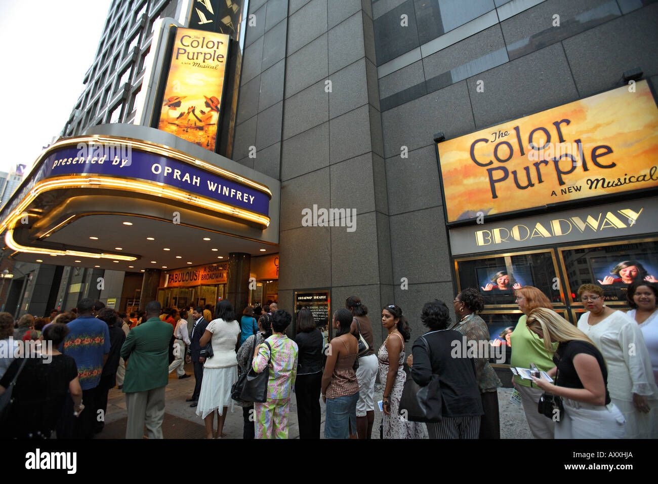 La couleur pourpre Théâtre de Broadway, Manhattan New York Banque D'Images