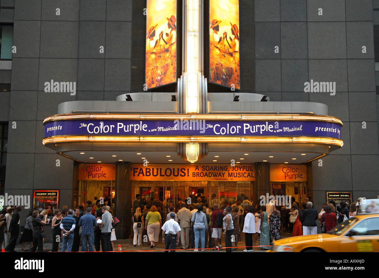 La couleur pourpre Théâtre de Broadway, Manhattan New York Banque D'Images