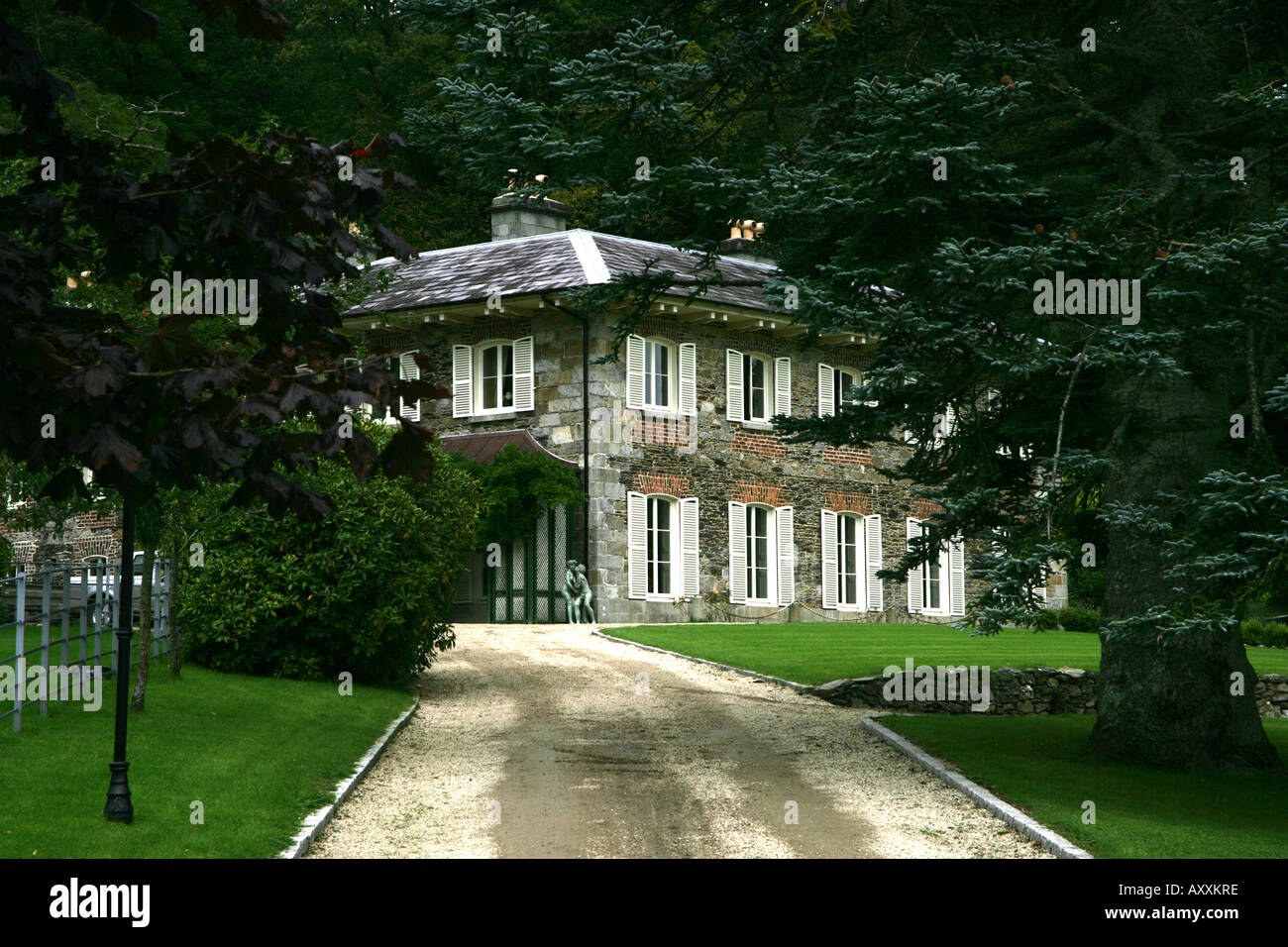 Derrybawn Co Wicklow Irlande Chambre occupation simple hotel Banque D'Images