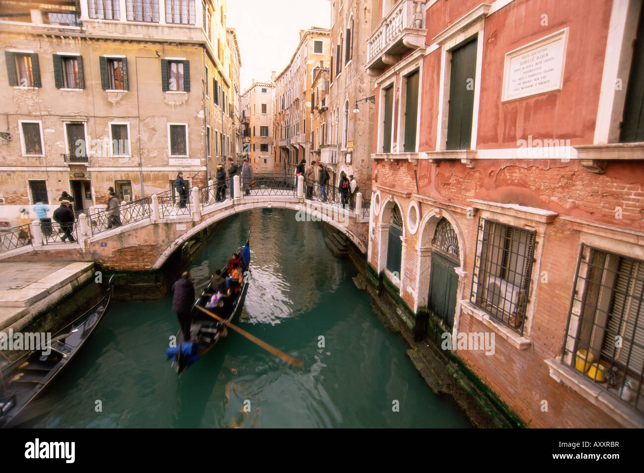 Rio di San Luca et Ponte de la Cortesia, Venise, Vénétie, Italie, Europe Banque D'Images