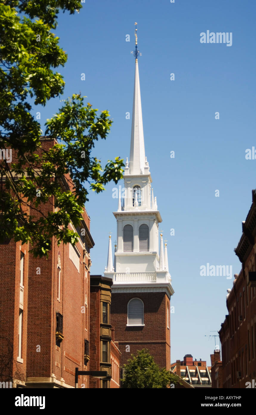 Old North Church, North End, Boston, Massachusetts, USA Banque D'Images