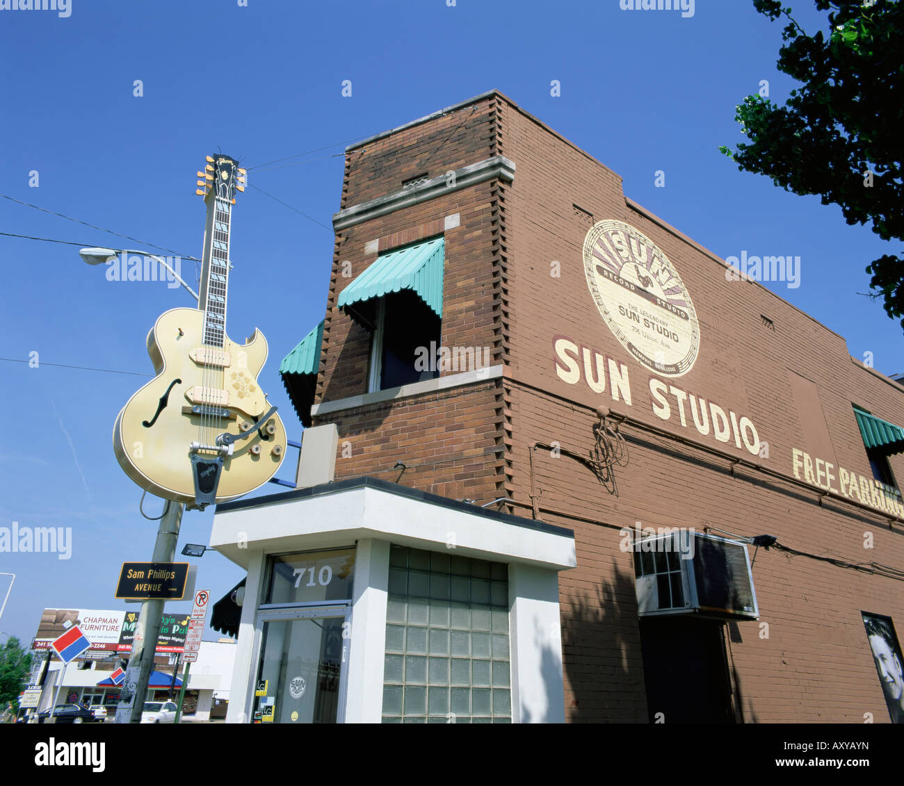Sun Studios, Memphis, Tennessee, États-Unis d'Amérique, Amérique du Nord Banque D'Images