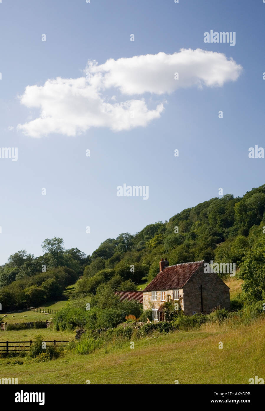 Chalet dans village de Rievaulx North Yorkshire Banque D'Images