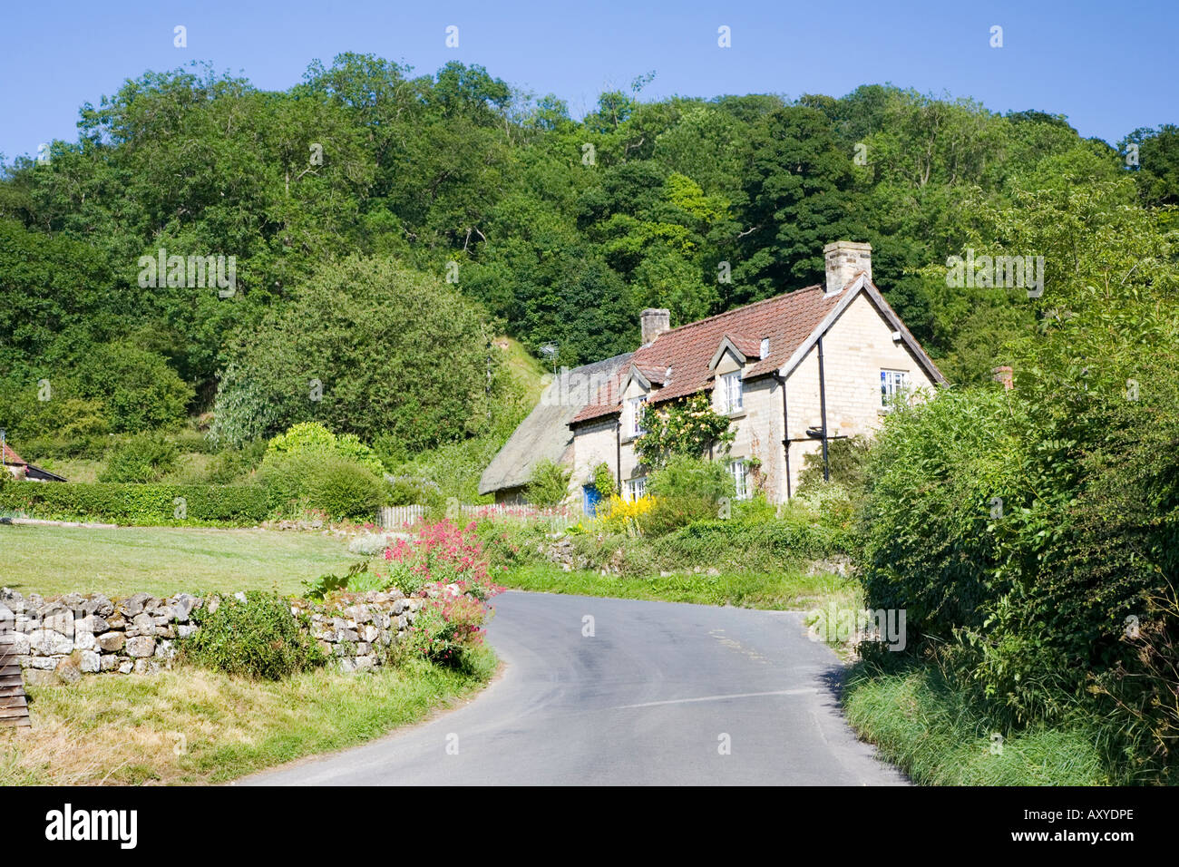 Chalet dans village de Rievaulx North Yorkshire Banque D'Images