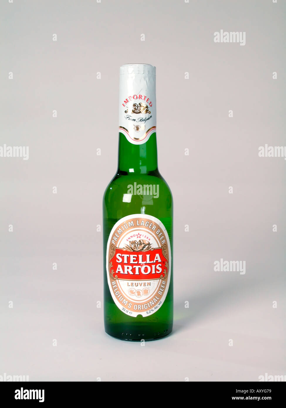 Bouteille de bière Stella Artois Leuven Belgique Banque D'Images