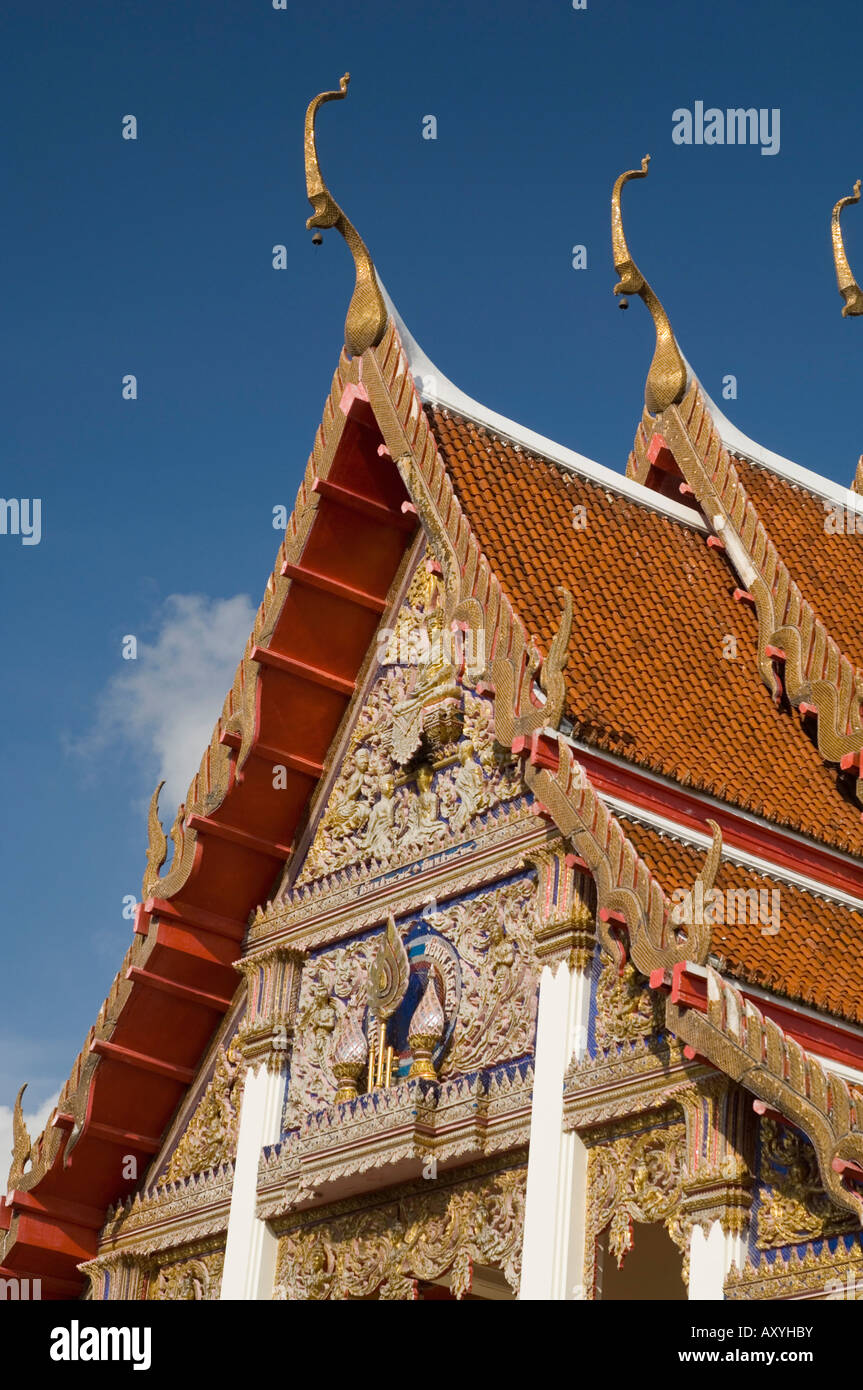 Temple Wat Chalong, Phuket, Thaïlande, Asie du Sud, Asie Banque D'Images