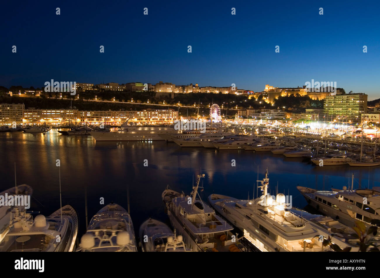 Monte Carlo, Principauté de Monaco, Cote d'Azur, Méditerranée, Europe Banque D'Images