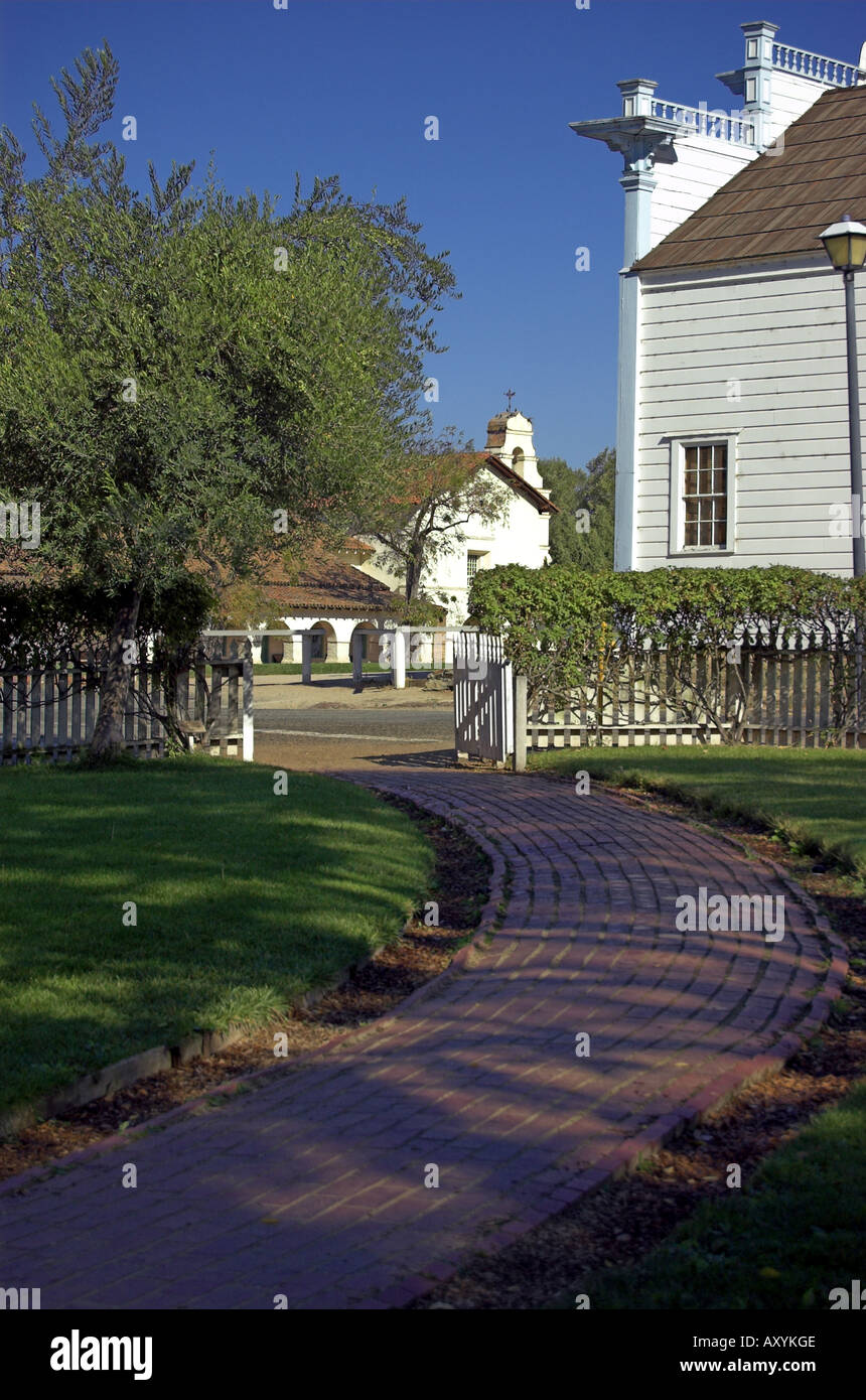 La mission de San Juan Bautista State Park CA USA Banque D'Images