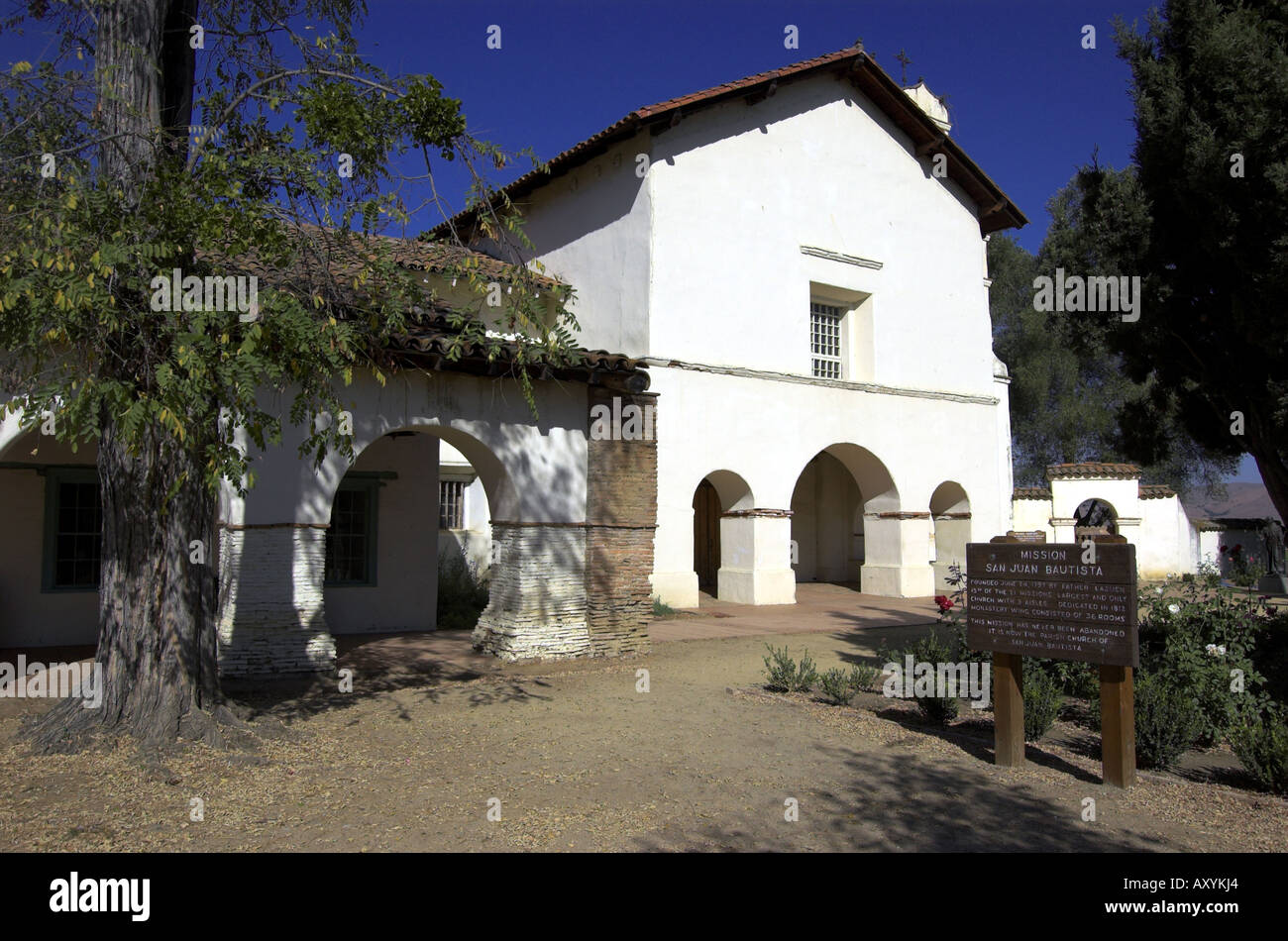 La mission de San Juan Bautista CA USA Banque D'Images