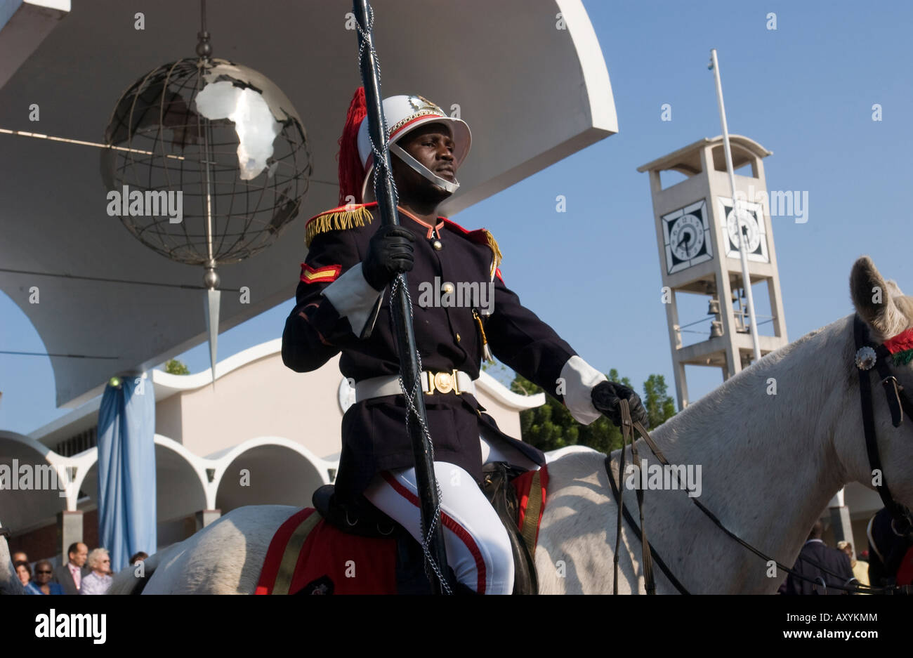 Inauguration de Seretse Khama Ian Khama quatrième président de la République du Botswana Banque D'Images