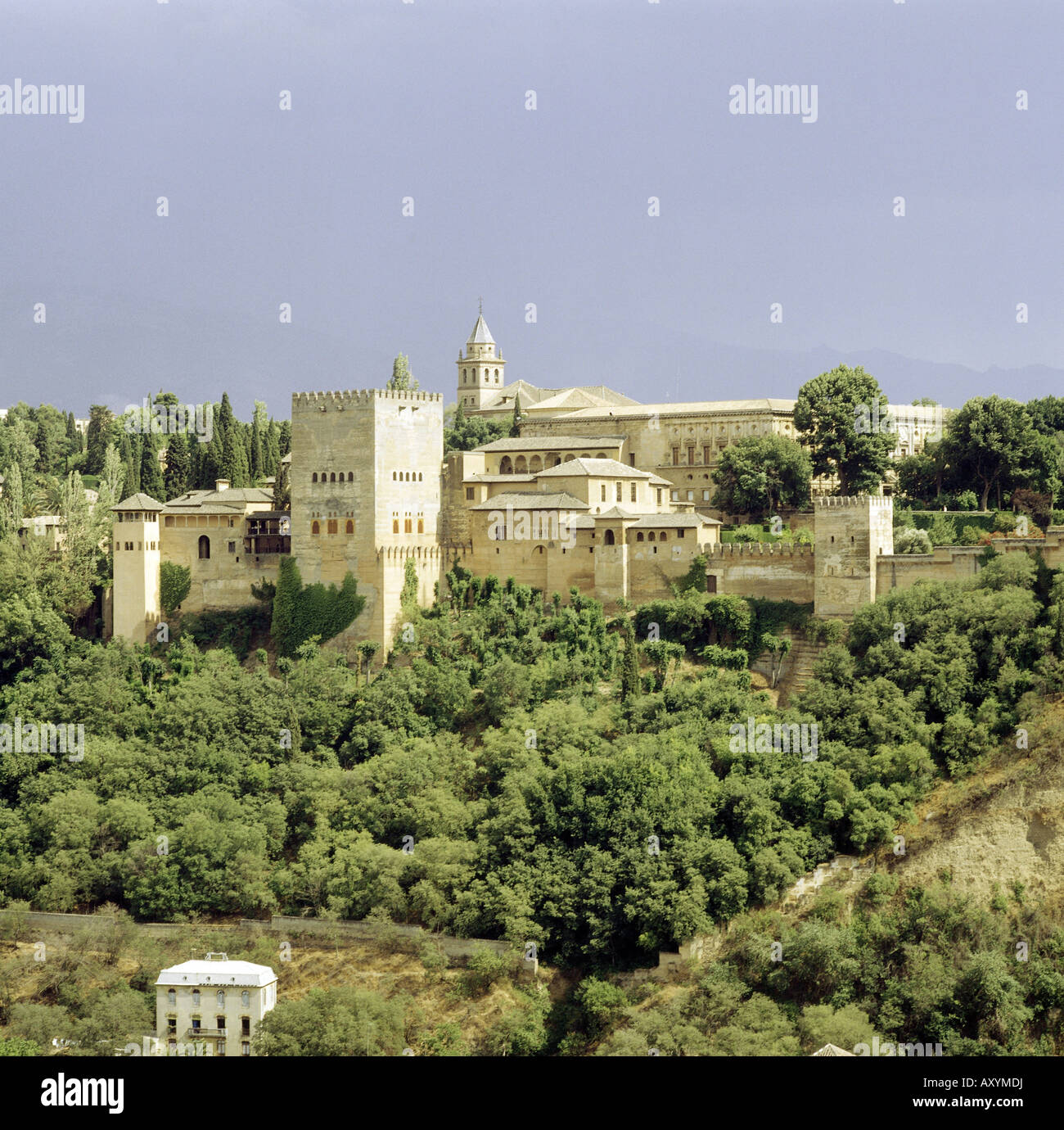 Géographie / voyages, Espagne, Grenade, Alhambra, vue, , Banque D'Images