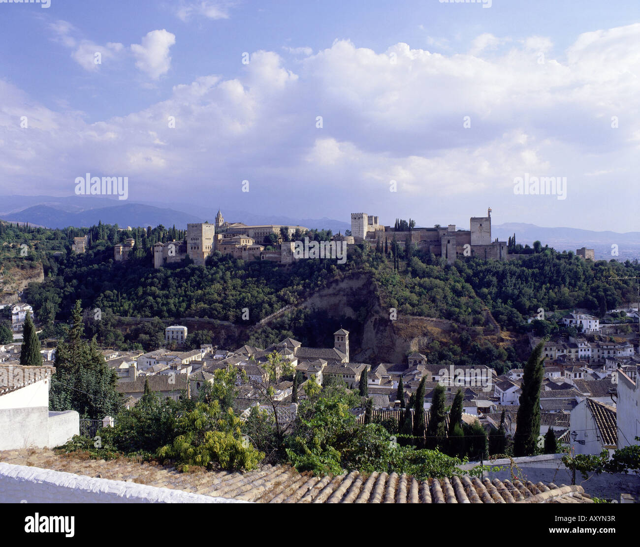 Géographie / voyages, Espagne, Grenade, vues sur l'Alhambra, vue d'ensemble, , Banque D'Images