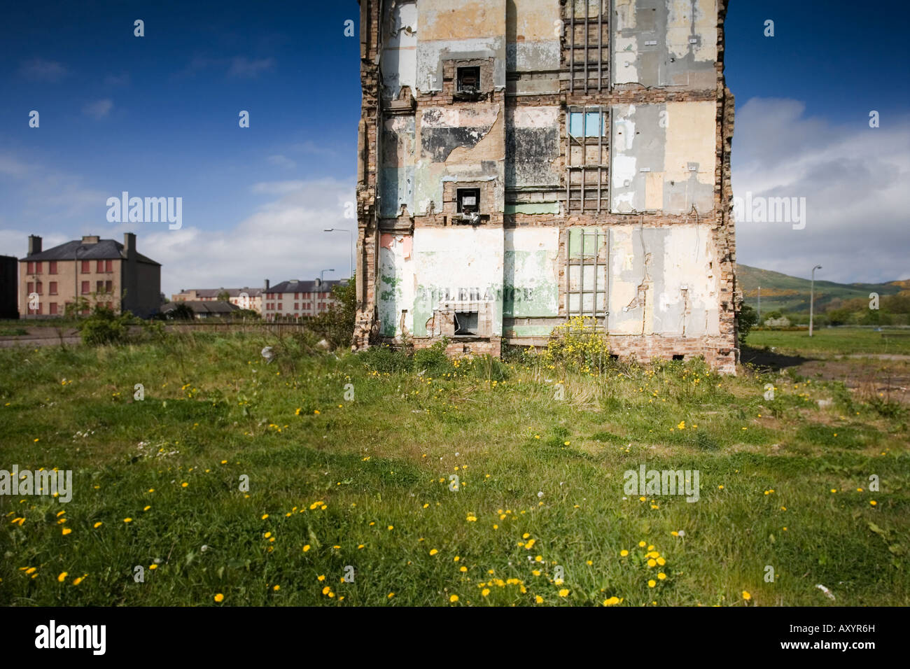 État d'Estates, bienvenue à Niddrie. Banque D'Images