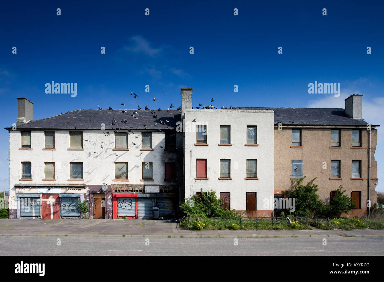 État d'Estates, bienvenue à Niddrie. Banque D'Images