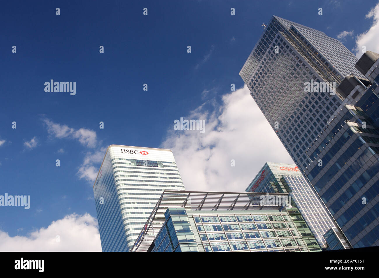 Canary Wharf Londres gratte-ciel Banque D'Images