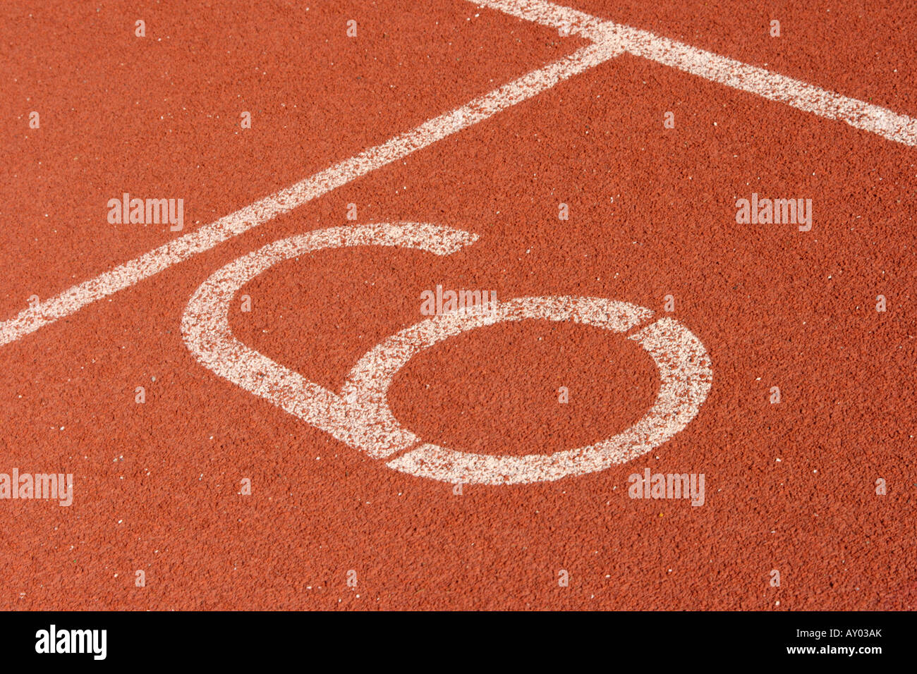 Race Track lane détail six concepts sportifs Banque D'Images