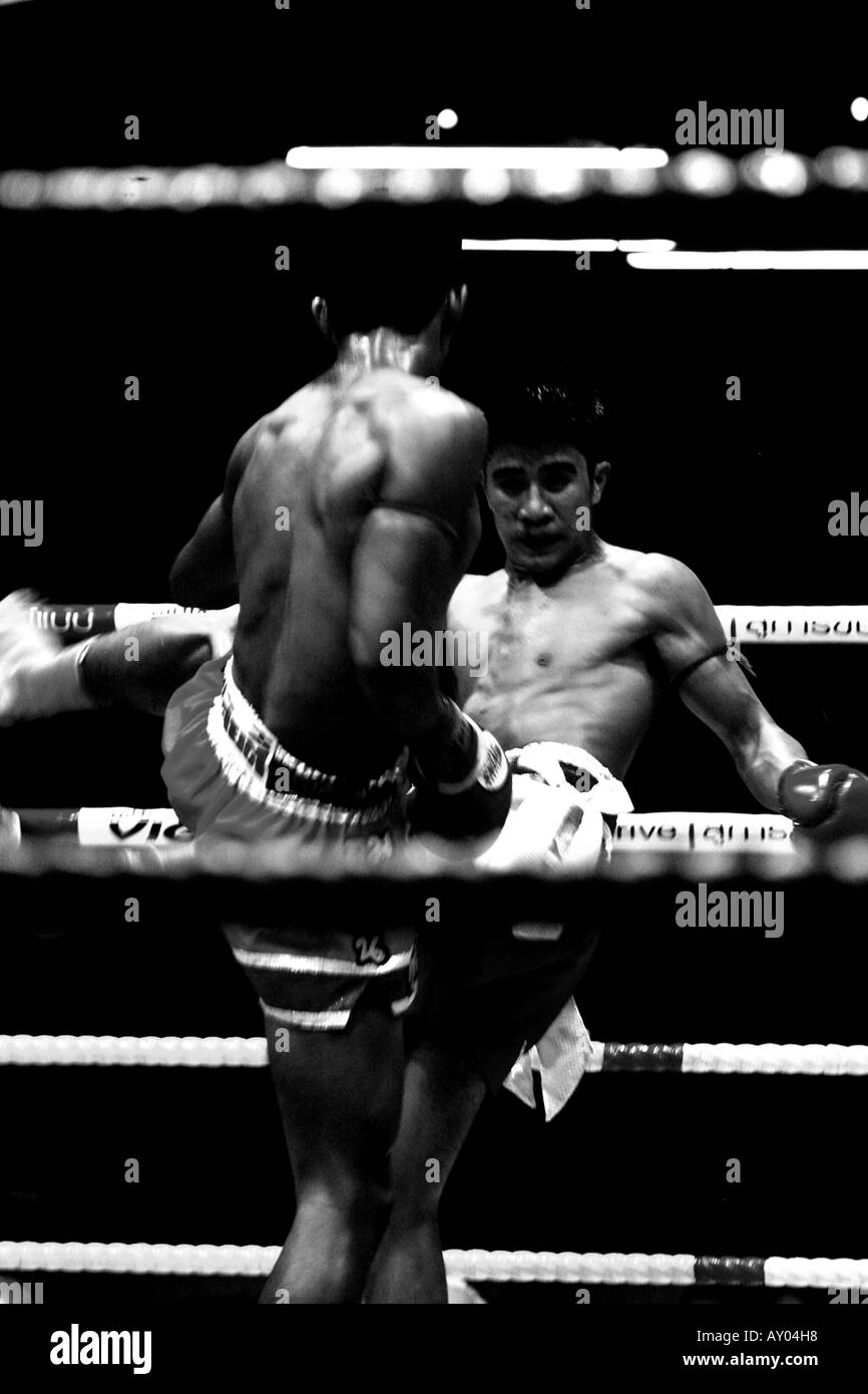 Muy thai championship lutte - Bangkok lumpinee stadium Banque D'Images