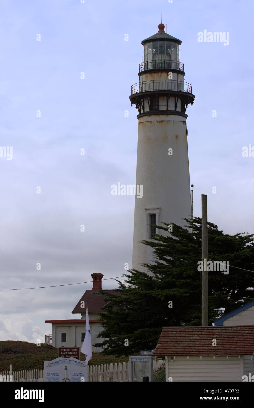 Pigeon Point Lighthouse, au sud de San Francisco Banque D'Images