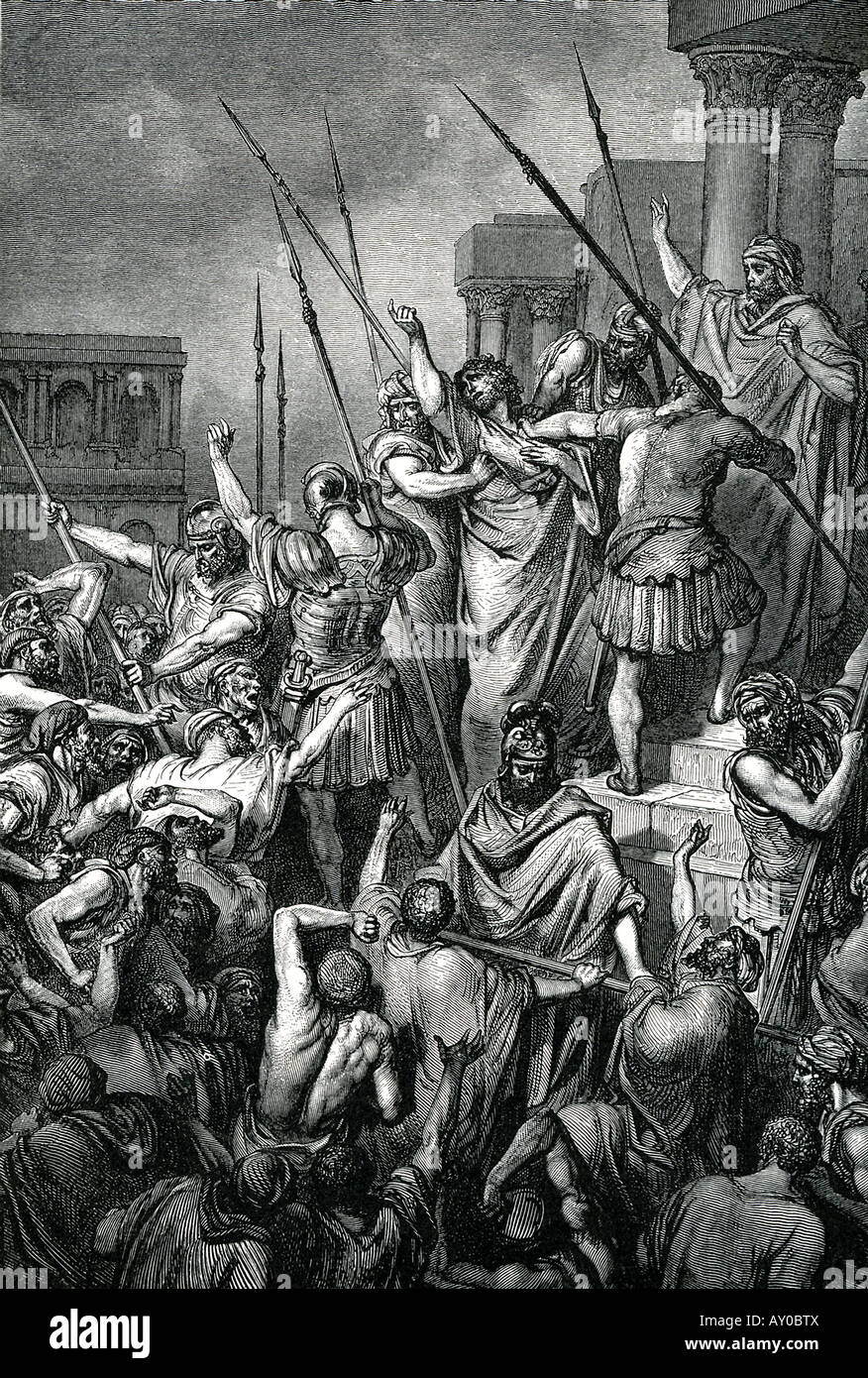 Romains Protéger Paul Banque D'Images