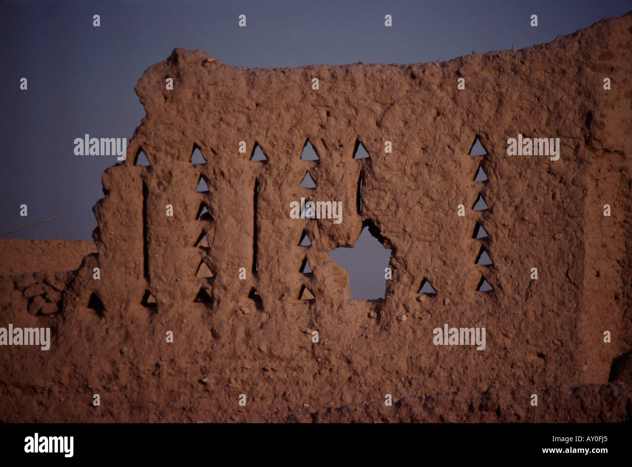 Les ruines de l'ancienne archeolological diriyah détruit et ruine près de la ville de Riyad en Arabie saoudite au Moyen-Orient Banque D'Images