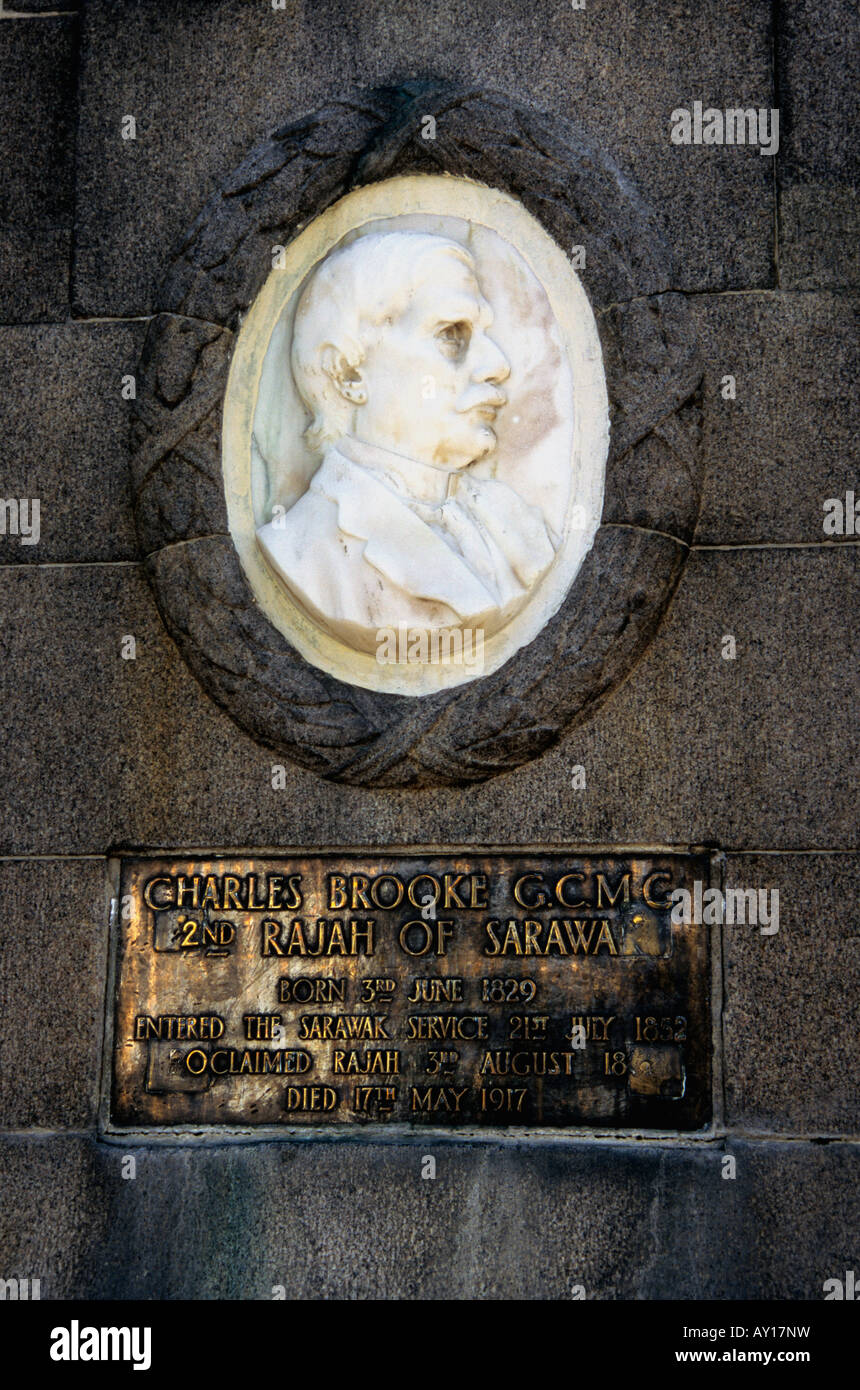Charles Brooke,monument,Kuching Sarawak,Bornéo Banque D'Images