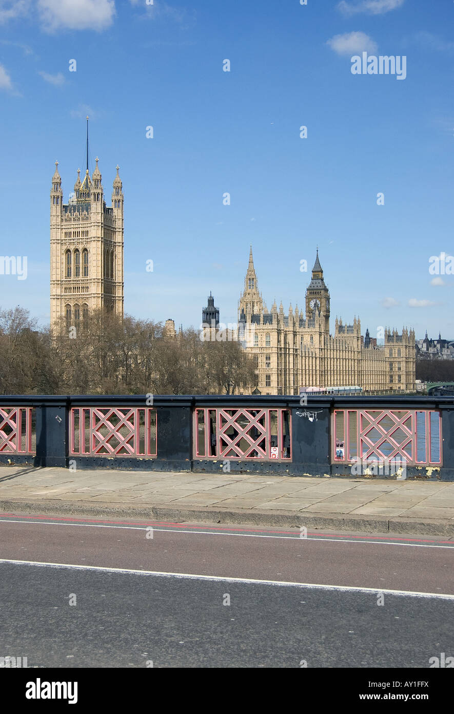 Le Palais de Westminster de Lambeth Bridge Banque D'Images