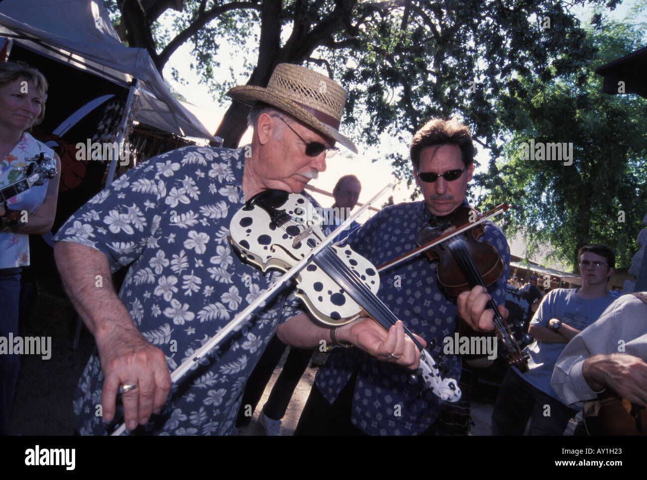 Topanga Banjo et concours de violoneux Topanga Californie Paramount Ranch États-Unis d'Amérique Banque D'Images