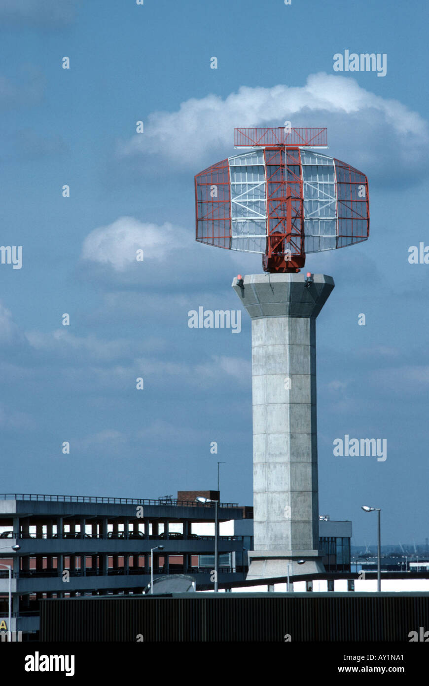 Le radar à l'aéroport de Francfort Banque D'Images