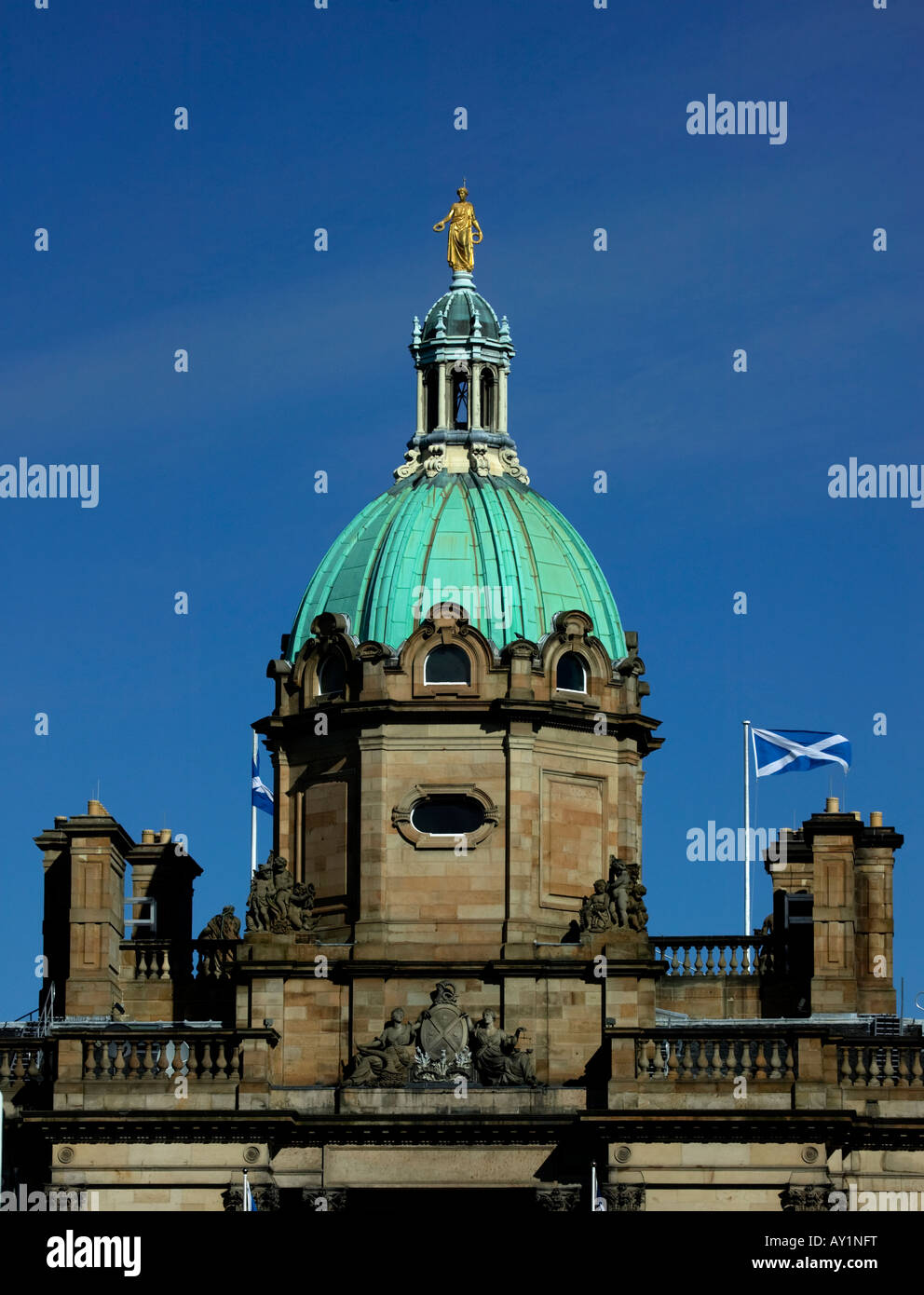 La Lloyds Banking Group, Bank of Scotland, HBOS) (anciennement le siège, le monticule, Édimbourg, Écosse, Royaume-Uni, Europe Banque D'Images