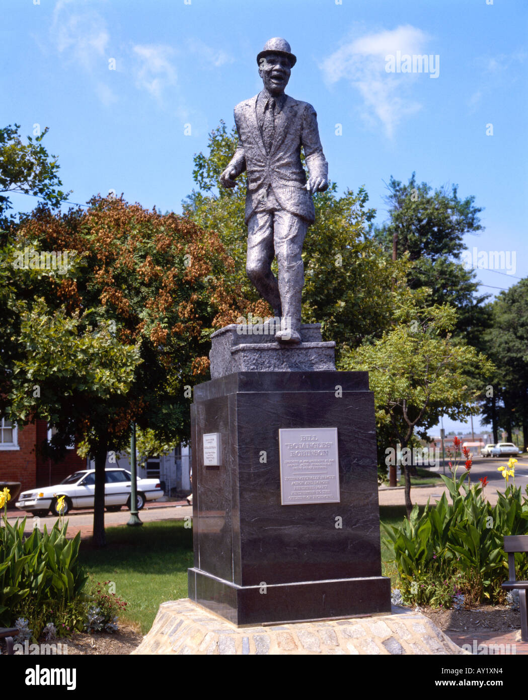 Le projet de loi 'Bojangles' Robinson Statue in Richmond, Virginia USA Banque D'Images