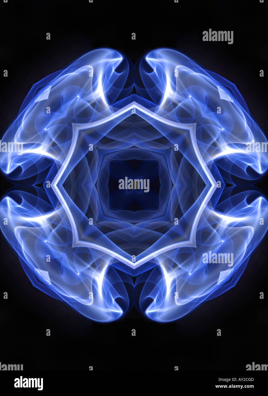 Kaléidoscope kaléidoscope arty art design pattern structure formulaire motif floral couleur couleur horizontal noir détail gothique illus Banque D'Images