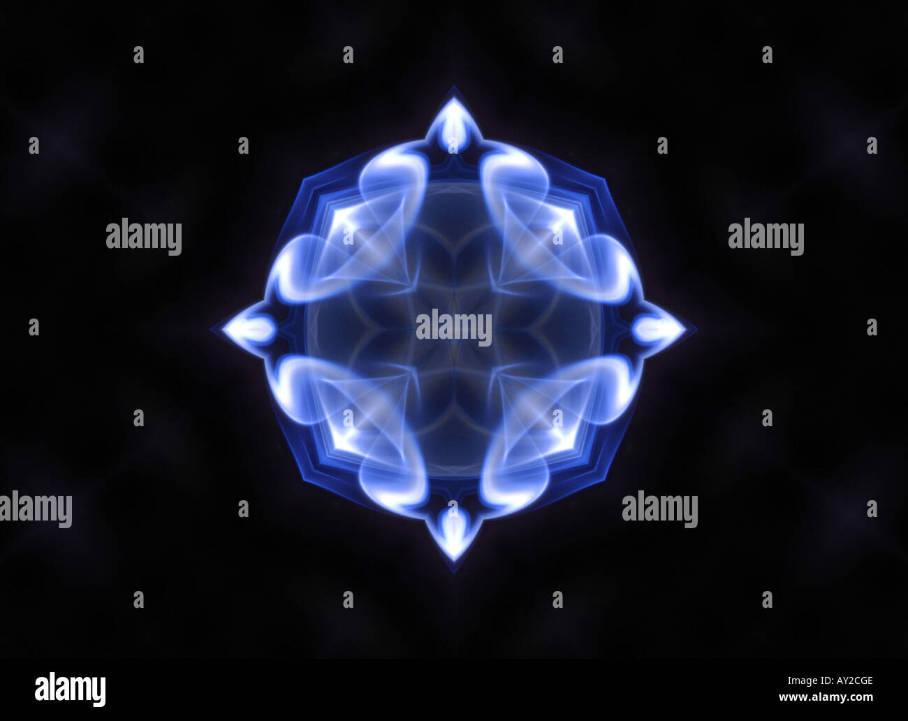 Kaléidoscope kaléidoscope arty art design pattern structure formulaire motif floral couleur couleur horizontal noir détail gothique illus Banque D'Images