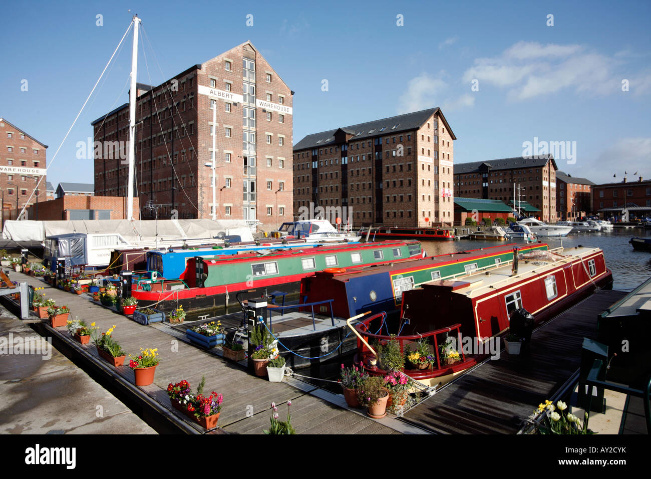 Albert Basin, Gloucester Docks Banque D'Images