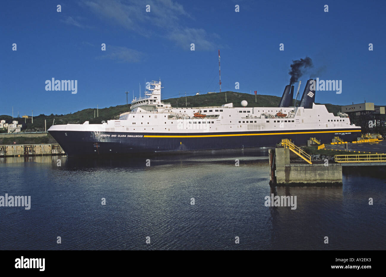 Marine Atlantique le Joseph and Clara Smallwood à Port-Aux-Basques à Terre-Neuve Banque D'Images