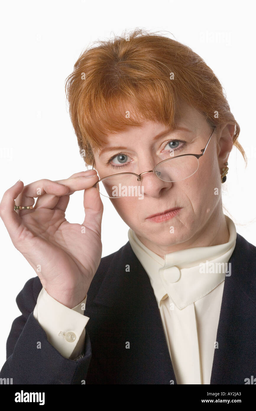 Young Caucasian woman with attitude Banque D'Images