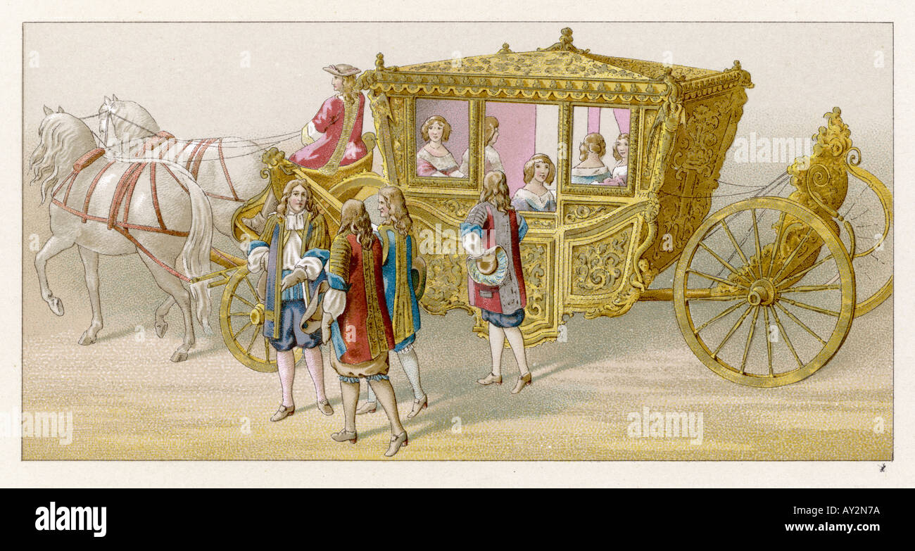 Transport de Louis XIV Banque D'Images