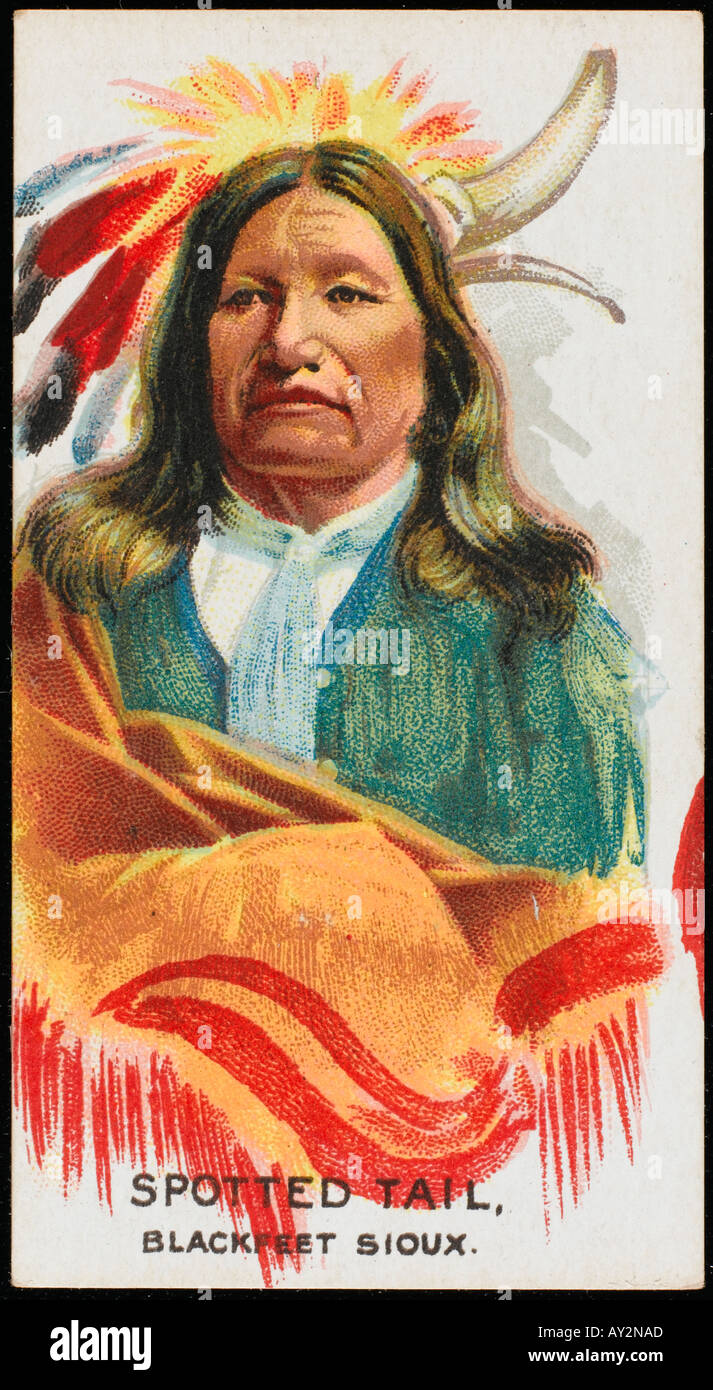 Spotted Tail Sioux Fragonard Banque D'Images